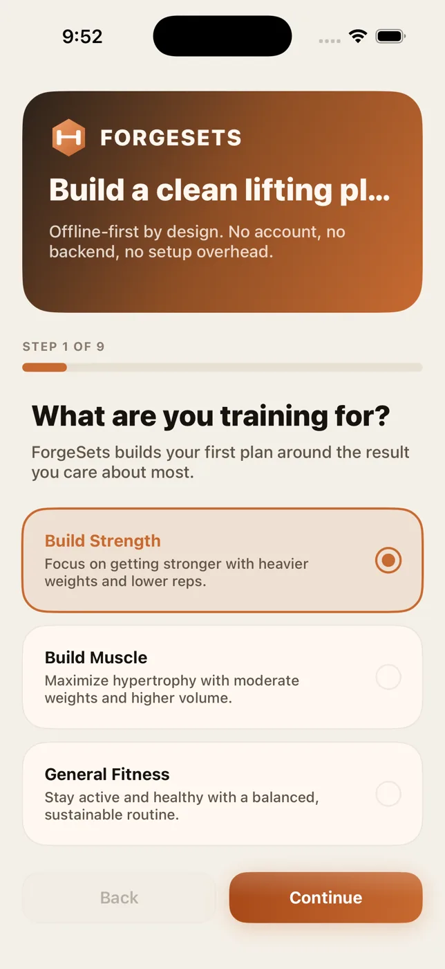 ForgeSet screenshot 1