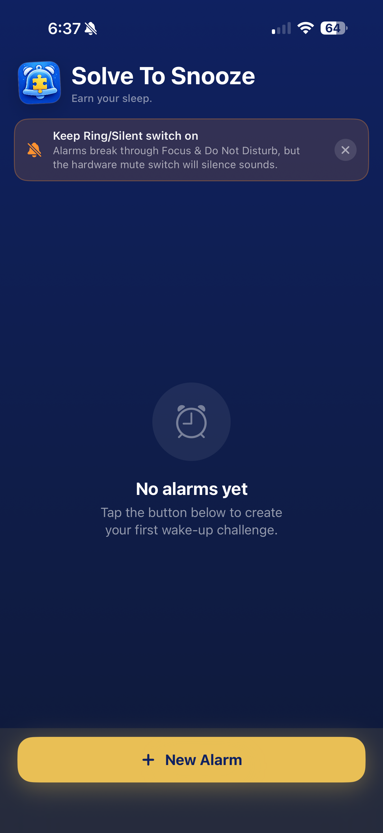 Solve To Snooze screenshot 1